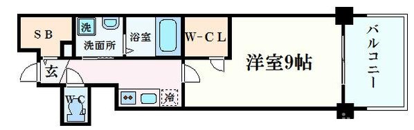 堺筋本町駅 徒歩2分 4階の物件間取画像